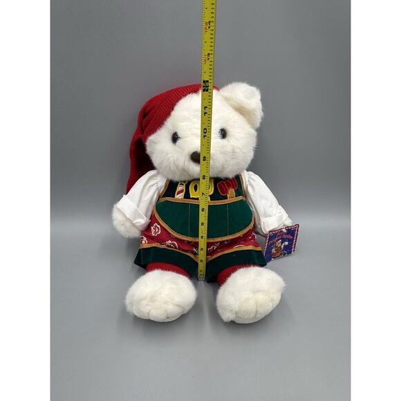 Vintage 1995 Kmart Christmas Teddy Bear Santas Magical Toyshop 13” Plush - Picture 2 of 7